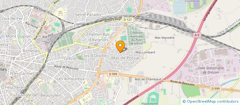 localisation de l'entreprise HORECA 30  NIMES