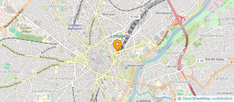 localisation de l'entreprise HORECA 87 à LIMOGES