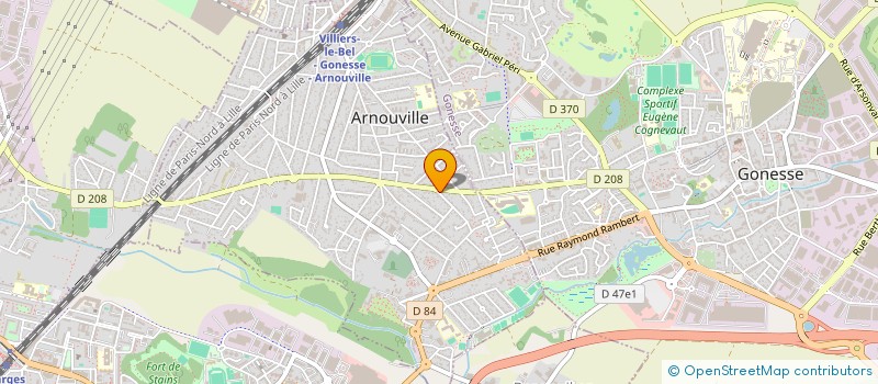 localisation de l'entreprise HORECA  ARNOUVILLE