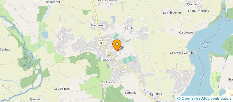 localisation de l'entreprise HORECA'P  TAUPONT