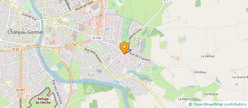 localisation de l'entreprise HORECA TECH à CHATEAU-GONTIER-SUR-MAYENNE