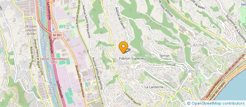 localisation de l'entreprise HOREOR à NICE