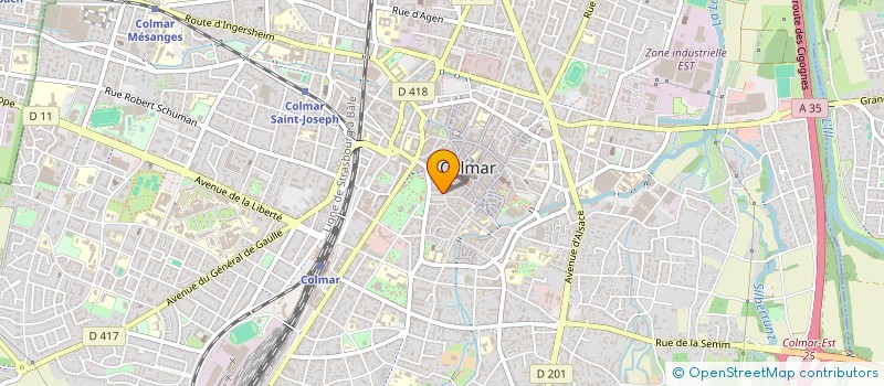 localisation de l'entreprise HORESTAL à COLMAR