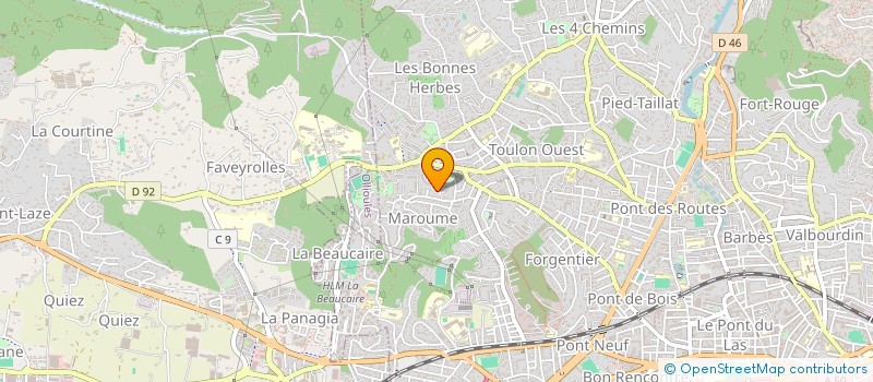 localisation de l'entreprise HORETECH CUISINES COLLECTIVITES SCE à TOULON