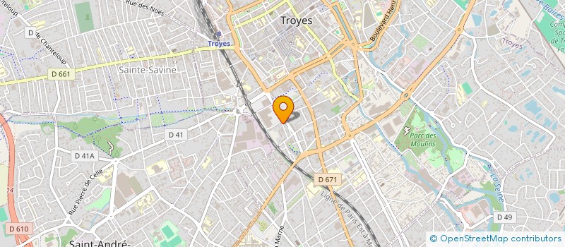 localisation de l'entreprise HORFI à TROYES