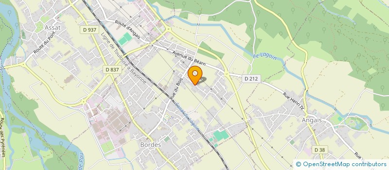 localisation de l'entreprise HORGUE ET CIE à ANGAIS