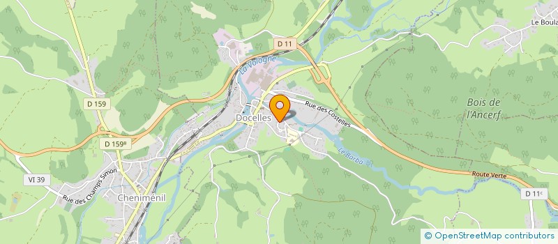 localisation de l'entreprise HORIBAT  DOCELLES