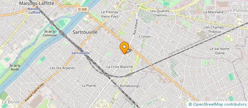 localisation de l'entreprise HORIMZON & ASSOCIES  SARTROUVILLE