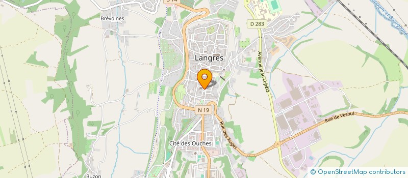 localisation de l'entreprise HORIOT à LANGRES