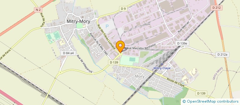 localisation de l'entreprise HORIS à MITRY-MORY
