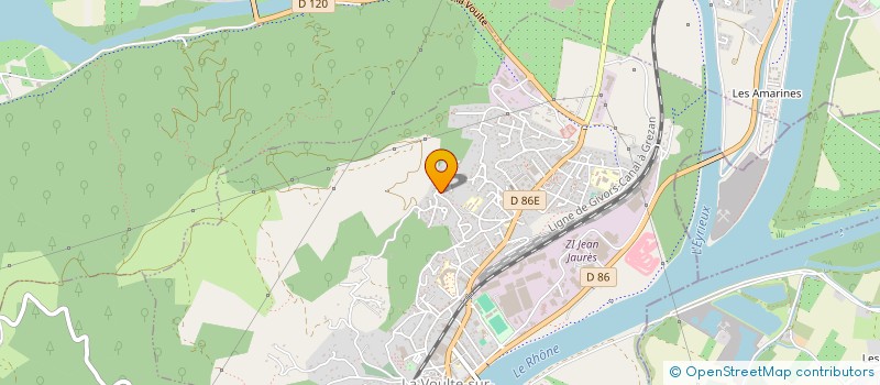 localisation de l'entreprise HORIZON 0810  LA VOULTE-SUR-RHONE