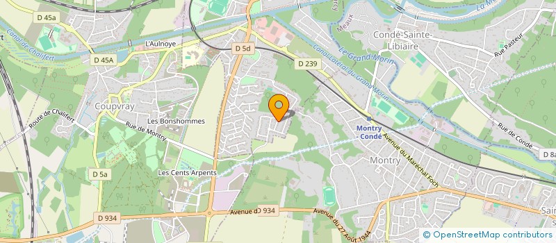 localisation de l'entreprise HORIZON 10 C  ESBLY