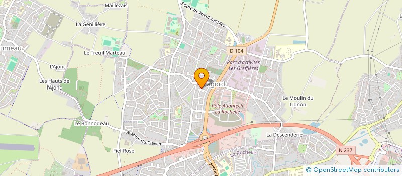 localisation de l'entreprise HORIZON 17  LAGORD