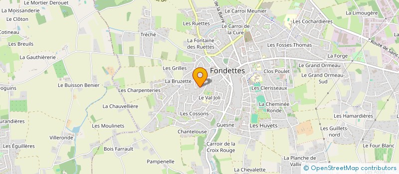 localisation de l'entreprise HORIZON 2000 à FONDETTES