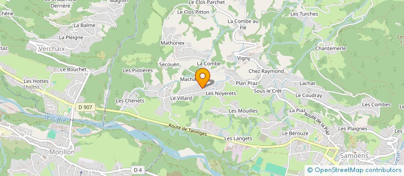 localisation de l'entreprise HORIZON 2000 à SAMOENS