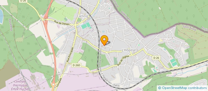 localisation de l'entreprise HORIZON 2020 à L'HOPITAL