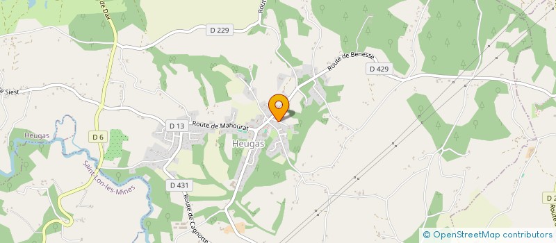 localisation de l'entreprise HORIZON 2040  HEUGAS