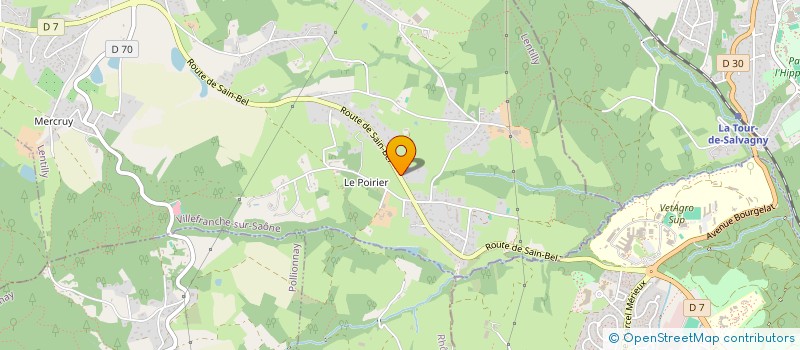 localisation de l'entreprise HORIZON 3  LENTILLY