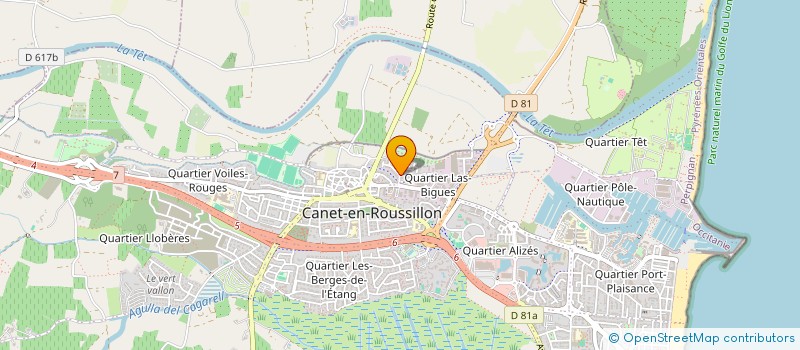 localisation de l'entreprise HORIZON 3  CANET-EN-ROUSSILLON