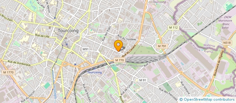 localisation de l'entreprise HORIZON à TOURCOING