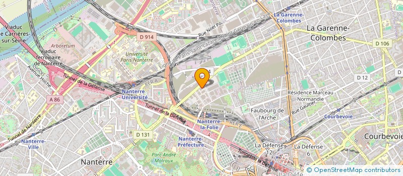 localisation de l'entreprise HORIZON à NANTERRE