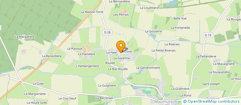 localisation de l'entreprise HORIZON 40  VALLONS-DE-L'ERDRE