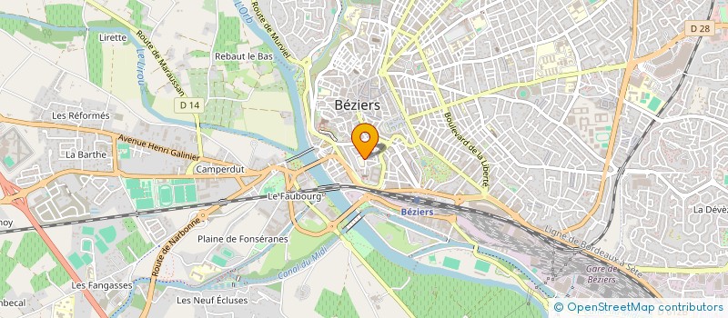 localisation de l'entreprise HORIZON  BEZIERS
