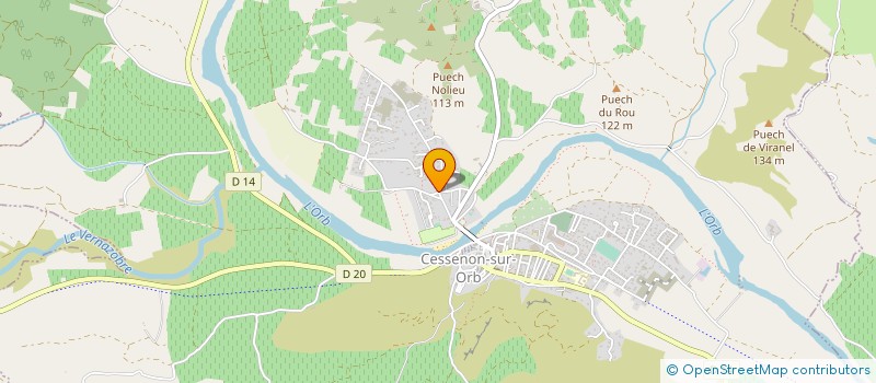 localisation de l'entreprise HORIZON 45 à CESSENON-SUR-ORB