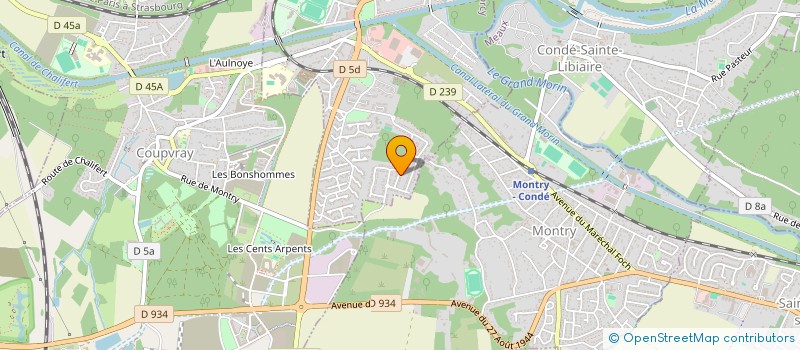 localisation de l'entreprise HORIZON 45 C  ESBLY