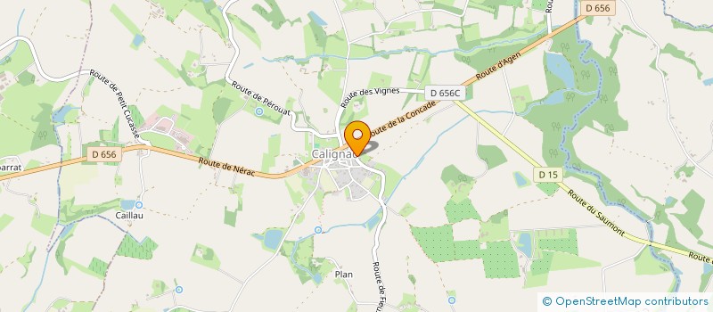 localisation de l'entreprise HORIZON 47  CALIGNAC