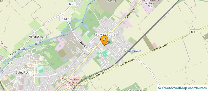 localisation de l'entreprise HORIZON  ESCAUDUVRES