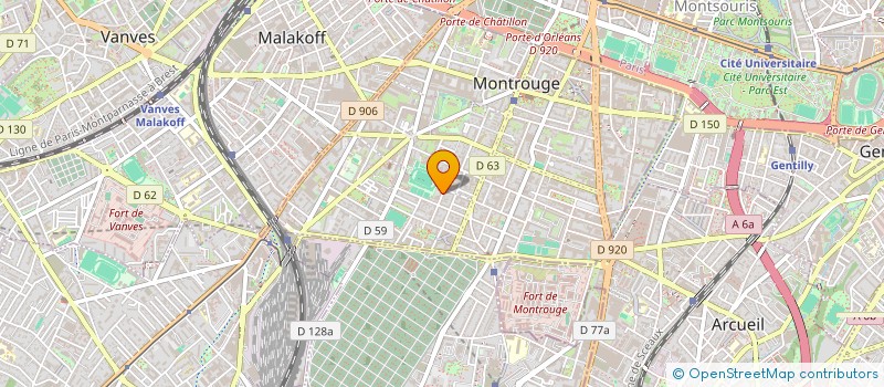 localisation de l'entreprise HORIZON  MONTROUGE