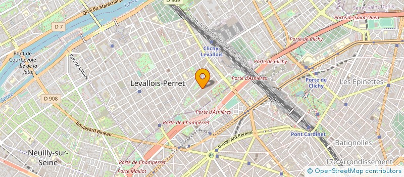 localisation de l'entreprise HORIZON 77 à LEVALLOIS-PERRET