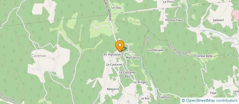 localisation de l'entreprise HORIZON à BEYNAC-ET-CAZENAC