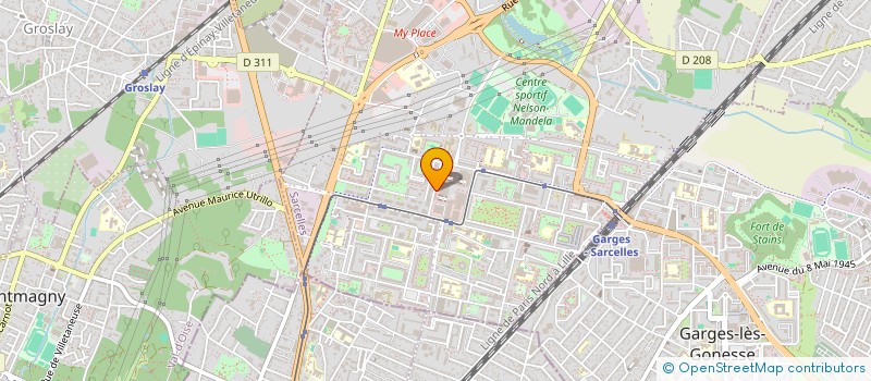 localisation de l'entreprise HORIZON à SARCELLES