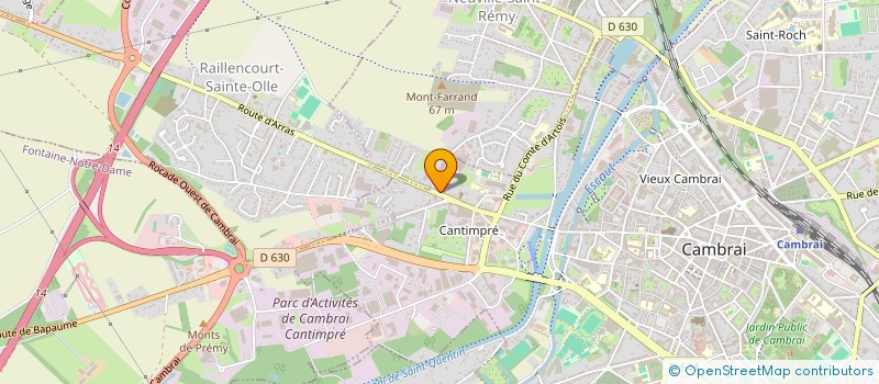 localisation de l'entreprise HORIZON  CAMBRAI