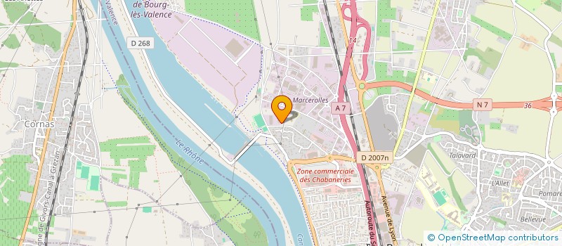 localisation de l'entreprise HORIZON  BOURG-LES-VALENCE