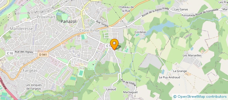 localisation de l'entreprise HORIZON 87  PANAZOL
