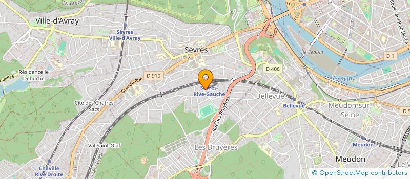 localisation de l'entreprise HORIZON 92 à SEVRES