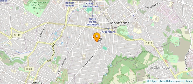 localisation de l'entreprise HORIZON à MONTFERMEIL