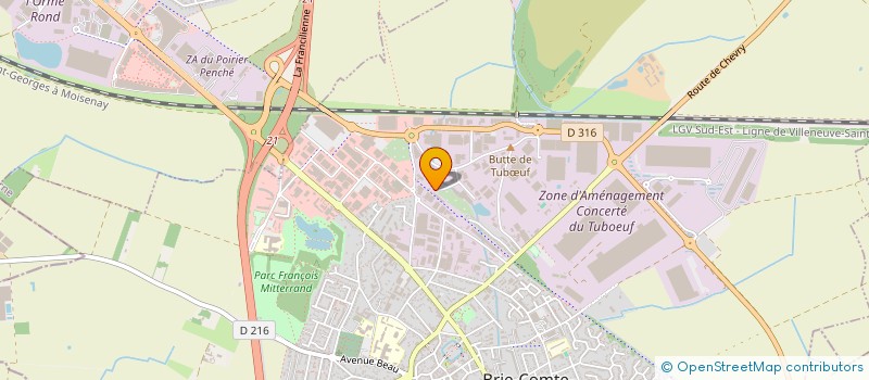 localisation de l'entreprise HORIZON  BRIE-COMTE-ROBERT