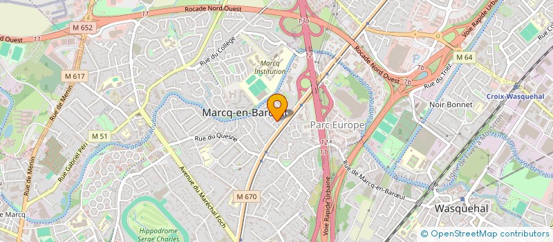 localisation de l'entreprise HORIZON à MARCQ-EN-BARŒUL