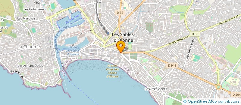 localisation de l'entreprise HORIZON à LES SABLES D'OLONNE