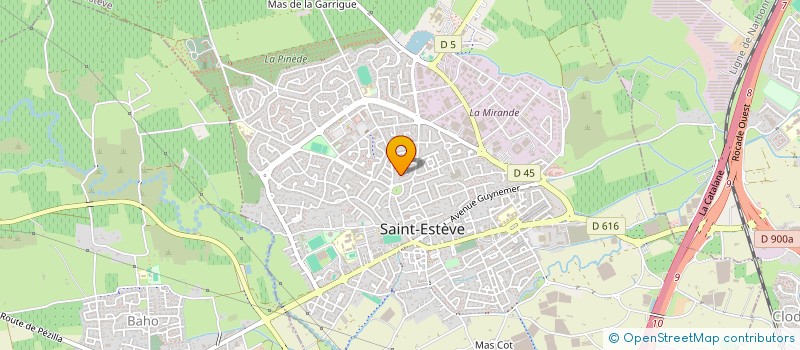 localisation de l'entreprise HORIZON  SAINT-ESTEVE