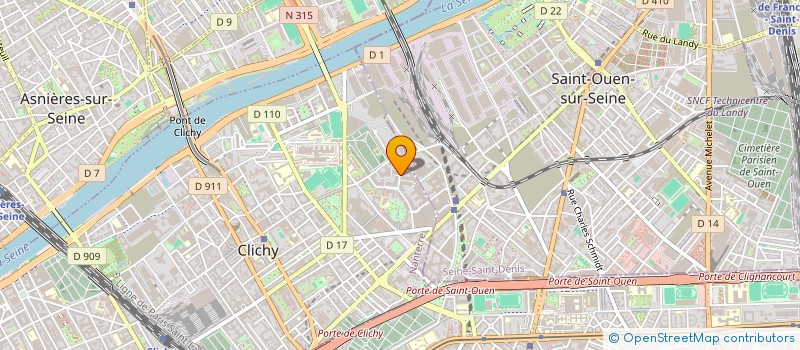 localisation de l'entreprise HORIZON A D M à CLICHY