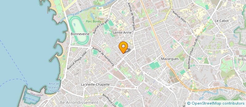 localisation de l'entreprise HORIZON AMENAGEMENT à MARSEILLE 8EME
