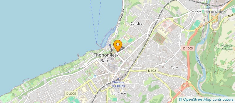 localisation de l'entreprise HORIZON & ASSOCIES à THONON-LES-BAINS