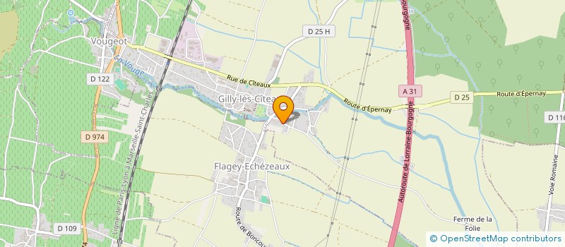 localisation de l'entreprise HORIZON ATHLETICS  GILLY-LES-CITEAUX