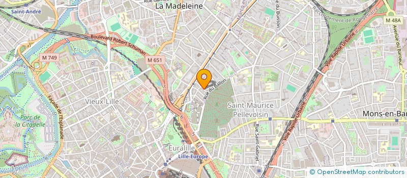 localisation de l'entreprise HORIZON AUDIT à LA MADELEINE