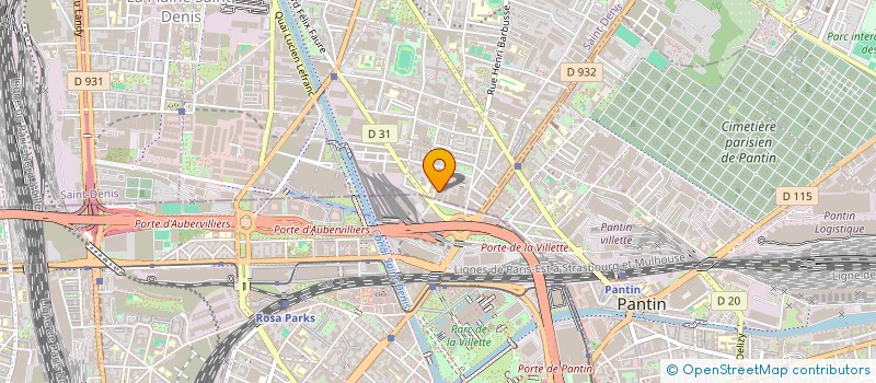 localisation de l'entreprise HORIZON BATI  AUBERVILLIERS